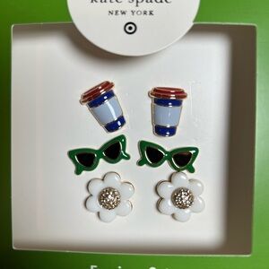 Kate Spade Fun In the Sun Multicolor Earring Set
